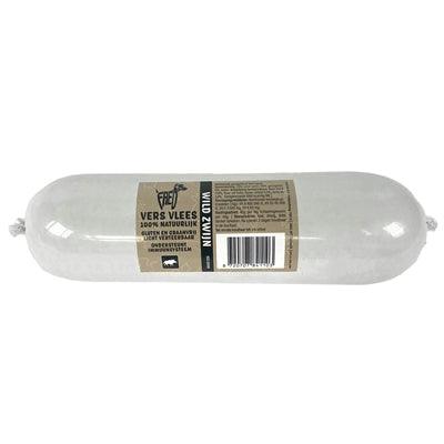 Fred’s Steamed Fresh Meat Sausage Wild Boar – Grain-free and gluten-free wet food – 900 grams