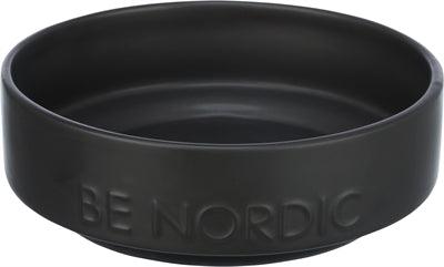 Trixie Be Nordic Dog Food Bowl Ceramic/Rubber Black