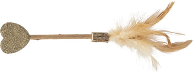 Trixie Matatabi Lolly Heart Catnip Cat Toy with Feathers - Image 2