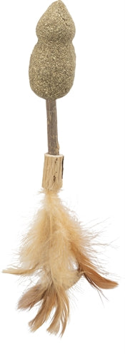 Trixie Matatabi Lolly Mouse Catnip Cat Toy with Feathers - Image 1