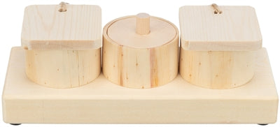 Trixie Wooden Snack Cups for Rats and Rabbits - Image 1