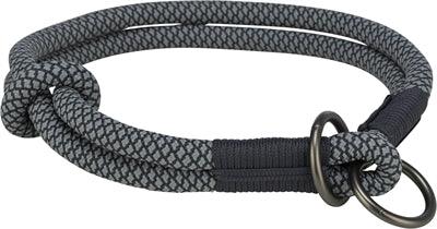 Trixie Dog Collar Soft Half-Slip Black/Gray – Various Sizes