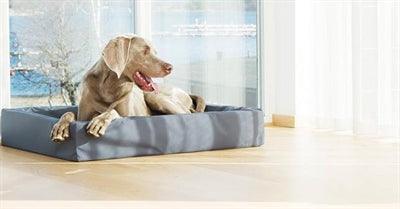 Bia bed faux leather cover grey – luxury dog bed cover - For various BIA beds - Image 2