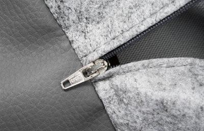 Bia bed faux leather cover grey – luxury dog bed cover - For various BIA beds - Image 3