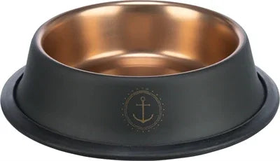 Trixie Be Nordic Food/Water Bowl Stainless Steel/Rubber Black/Bronze - Image 2