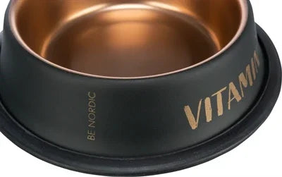 Trixie Be Nordic Food/Water Bowl Stainless Steel/Rubber Black/Bronze - Image 3