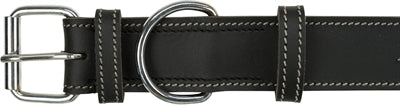 Trixie Rustic Vetleer Halsband Hond Heartbeat Zwart - Image 2