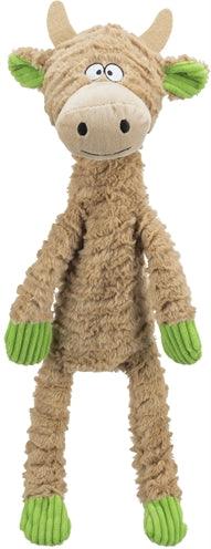 Trixie Dog Toy Cow Plush Rope - Extra sturdy toy with sound - Image 1