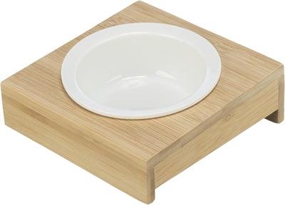 Trixie Food Bowl / Water Bowl with Holder, Ceramic / Bamboo - Image 2