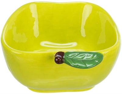 Trixie Ceramic Apple-Shaped Food and Water Bowl - Image 3