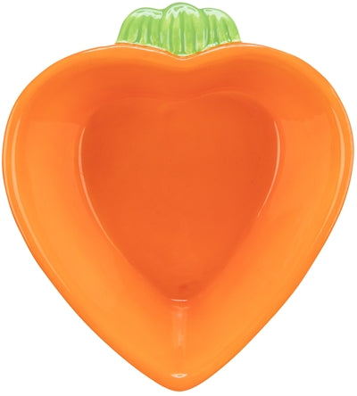 Trixie Carrot Ceramic Food and Water Bowl - Image 1