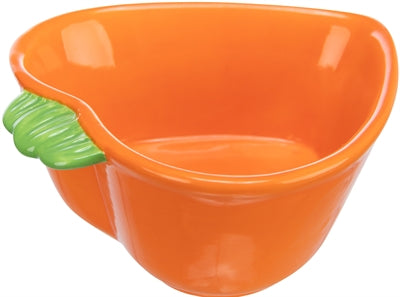 Trixie Carrot Ceramic Food and Water Bowl - Image 2