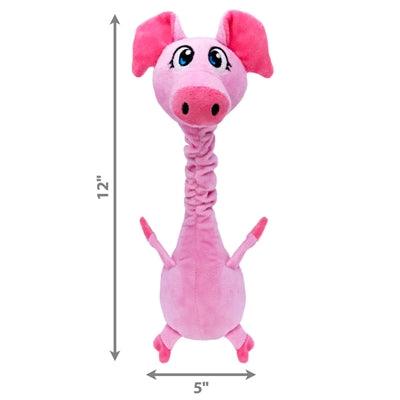 Kong Shakers Bobz Pig with Squeaker Pink - Cute dog toy - Image 2