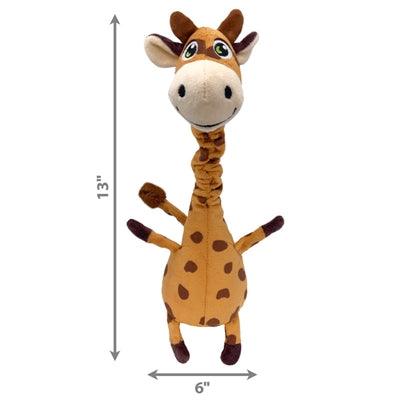 Kong Shakers Bobz Giraffe with Squeaker Brown - Funny dog ​​toy - Image 2