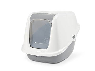 Savic Nestor Giant Cat Litter Box White/Light Gray
