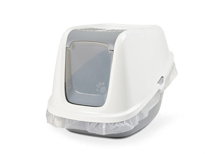 Savic Nestor Giant Cat Litter Box White/Light Gray - Image 2