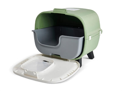 Savic Cat Litter Box Mira Botanical Green - Image 2