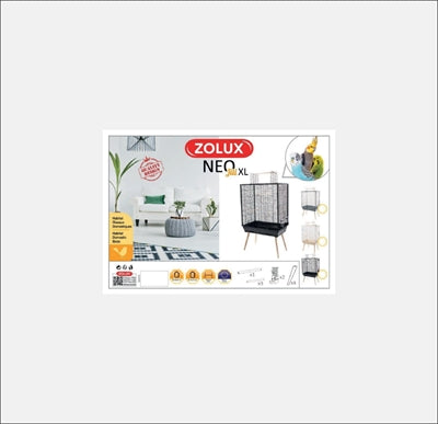 Zolux Neo Jili XL Birdcage, Black - Image 2