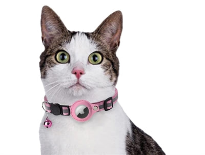 Croci Cat Collar with Tag Holder Pink - Image 2