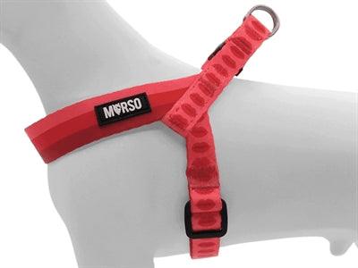 Morso Mini Dog Harness Lipstick Pink - Adjustable - XS to M - Image 2