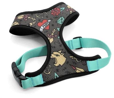 Morso Dog Harness Body Mesh Recycled Ink Tank Green - XS to XL - Image 1