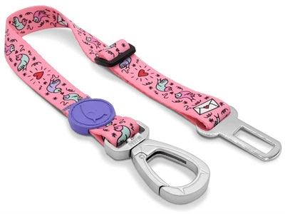 Morso Dog Car Seat Belt Recycled Sweet Tweet Pink – Safe and Stylish Travel – XS to XL - Image 3