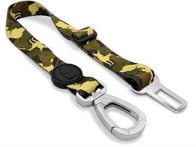 Morso Dog Car Seat Belt Recycled Full Metal Dog Brown – Adjustable Car Seat Belt – XS to XL - Image 1