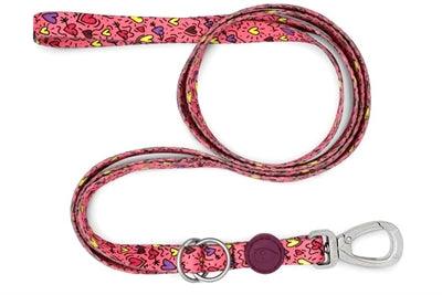 Morso Adjustable Dog Leash Recycled Lipstick Pink – Durable and versatile – Adjustable from 75 to 230 cm - Image 1