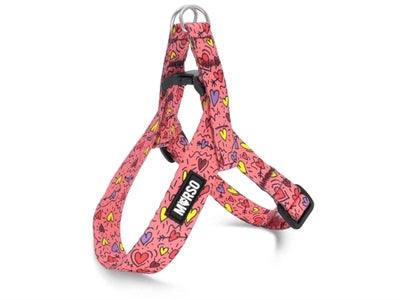 Morso Mini Dog Harness Pink Think Pink - Adjustable - XS to M - Image 1