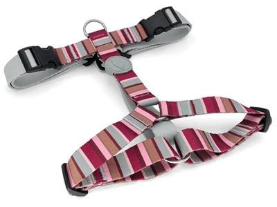 Morso Dog Harness H-Harness Recycled Skyline Red/Pink – S to XL - Image 1