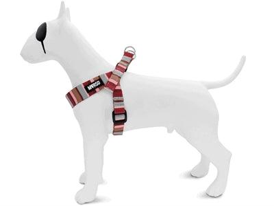 Morso Mini Dog Harness Skyline Red/Pink - Adjustable - XS to M - Image 2