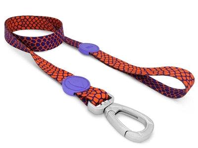 Morso Dog Leash Recycled Urban Lizard Red – Durable and eye-catching – 120 cm long - Image 3