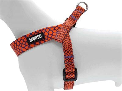 Morso Mini Dog Harness Urban Lizard Red - Adjustable - XS to M - Image 3