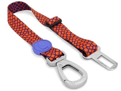 Morso Dog Car Seat Belt Recycled Urban Lizard Red – Safe travel with a touch of style – XS to XL - Image 3