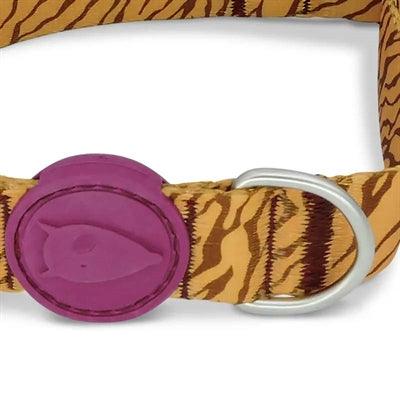 Morso Dog Collar – Recycled Jungle Drum Orange and Purple – Small to Large Dogs - Image 3