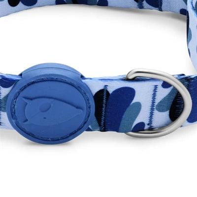 Morso Dog Collar Recycled Splash Blue – Recycled nylon collar - XS to M - Image 3
