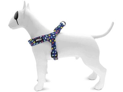 Morso Mini Dog Harness Color Invaders Purple - Adjustable - XS to S - Image 2