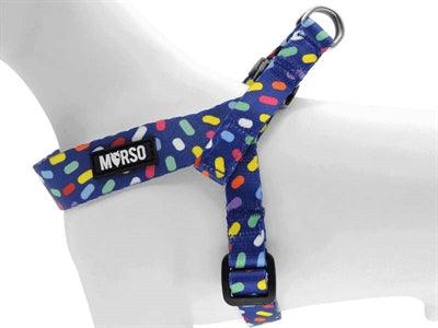 Morso Mini Dog Harness Color Invaders Purple - Adjustable - XS to S - Image 3