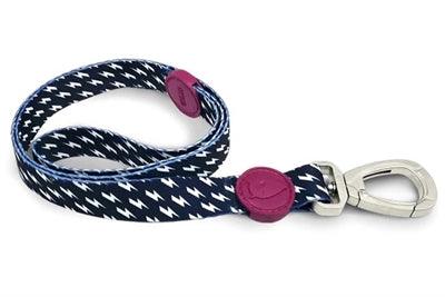 Morso Dog Leash Recycled Power Flow Blue/White – Durable and stylish – 120 cm long - Image 1