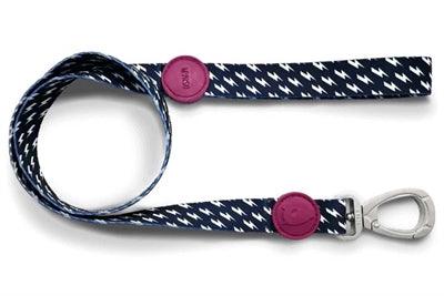 Morso Dog Leash Recycled Power Flow Blue/White – Durable and stylish – 120 cm long - Image 2