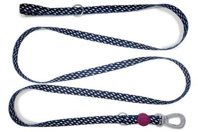 Morso Adjustable Dog Leash Recycled Power Flow Blue/White – Durable and versatile – Adjustable from 75 to 230 cm - Image 2