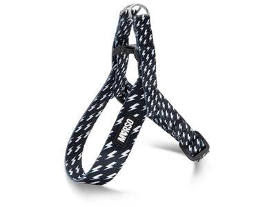 Morso Mini Dog Harness Power Flow Black - Adjustable - XS to M - Image 1