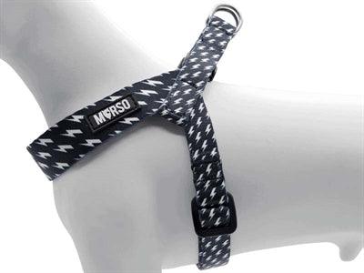 Morso Mini Dog Harness Power Flow Black - Adjustable - XS to M - Image 3