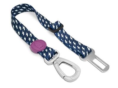 Morso Dog Car Seat Belt Recycled Power Flow Blue/White – Adjustable Car Seat Belt – XS to XL - Image 3