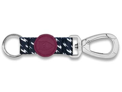 Morso Key Cord Keychain Recycled Power Flow Blue/White – L & M - Image 1