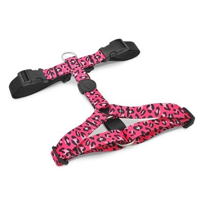 Morso Dog Harness H-Harness Recycled Bubble Leo Pink -XS to XXXL - Image 1