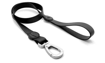 Morso Waterproof Dog Leash Recycled Black – durable and antibacterial – 100 or 120 cm long