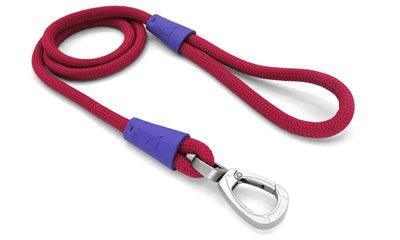 Morso Dog Leash Red Velvet Red – lightweight and shock absorbing – 120 cm long