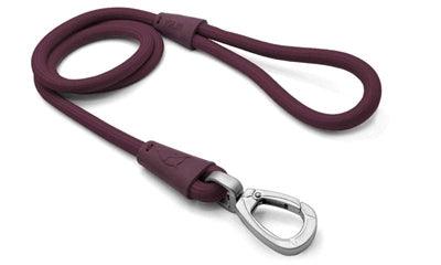Morso Dog Leash Soft Rope Plum Purple – Lightweight and Shock-Absorbing – 120 cm Long