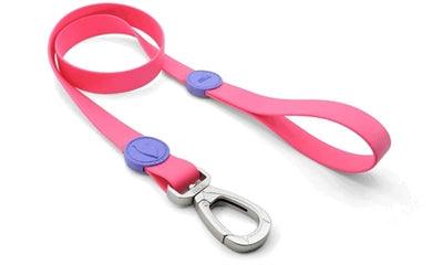 Morso Waterproof Dog Leash Recycled Passion Pink – durable and antibacterial – 100 or 120 cm long
